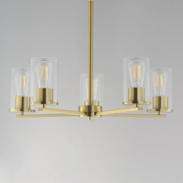 Maxim Lighting Lateral 5-Light Chandelier Satin Brass