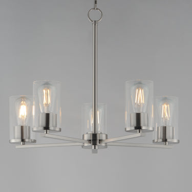 Maxim Lighting Lateral 5-Light Chandelier Satin Nickel