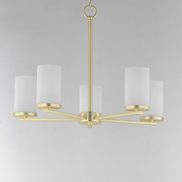 Maxim Lighting Lateral 5-Light Chandelier Satin Brass