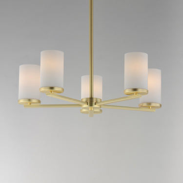 Maxim Lighting Lateral 5-Light Chandelier Satin Brass