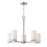Maxim Lighting Lateral 5-Light Chandelier Satin Nickel