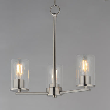 Maxim Lighting Lateral 3-Light Chandelier Satin Nickel