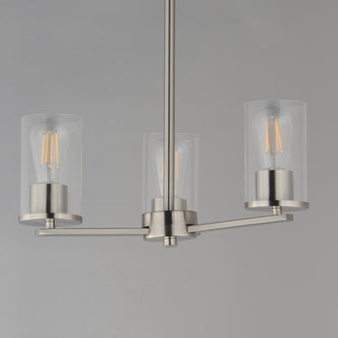 Maxim Lighting Lateral 3-Light Chandelier Satin Nickel