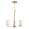 Maxim Lighting Lateral 3-Light Chandelier Satin Brass