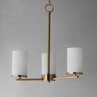 Maxim Lighting Lateral 3-Light Chandelier Satin Brass