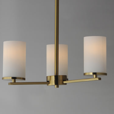 Maxim Lighting Lateral 3-Light Chandelier Satin Brass