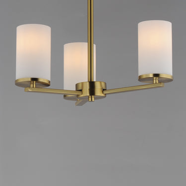 Maxim Lighting Lateral 3-Light Chandelier Satin Brass