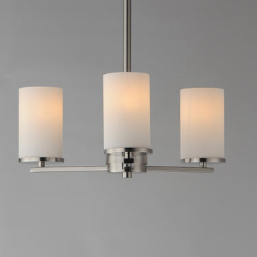 Maxim Lighting Lateral 3-Light Chandelier Satin Nickel