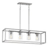 Maxim Lighting Lateral 4-Light Linear Pendant Satin Nickel