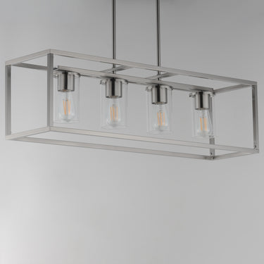 Maxim Lighting Lateral 4-Light Linear Pendant Satin Nickel