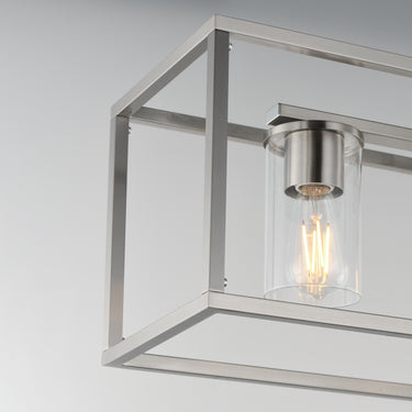 Maxim Lighting Lateral 4-Light Linear Pendant Satin Nickel