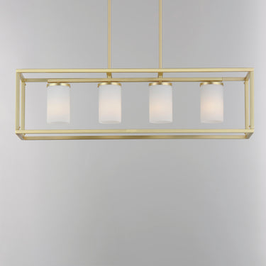 Maxim Lighting Lateral 4-Light Linear Pendant Satin Brass