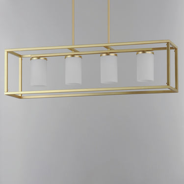 Maxim Lighting Lateral 4-Light Linear Pendant Satin Brass