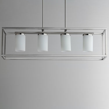 Maxim Lighting Lateral 4-Light Linear Pendant Satin Nickel