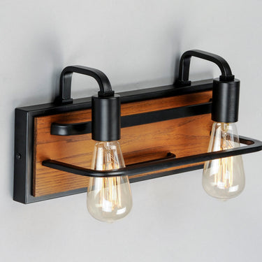 Maxim Lighting Black Forest 2-Light Bath Vanity Black/Ashbury