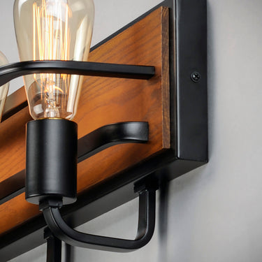 Maxim Lighting Black Forest 2-Light Bath Vanity Black/Ashbury