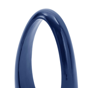 Finesse Decor Mandolin Small Floor Vase Sculpture Glossy Blue