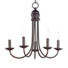 Maxim Lighting Logan 5-Light Candle Chandelier Oil Rubbed Bronze