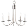 Maxim Lighting Logan 5-Light Candle Chandelier Satin Nickel