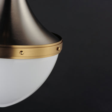 Maxim Lighting Conrad 15" Pendant Satin Nickel/Satin Brass