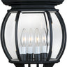 Maxim Lighting Crown Hill 4-Light Outdoor Pole/Post Lantern Black
