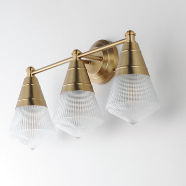 Maxim Lighting Hargreaves 3-Light Bath Vanity Natural Aged Brass