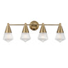 Maxim Lighting Hargreaves 4-Light Bath Vanity Natural Aged Brass