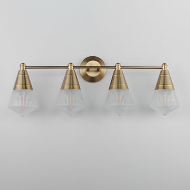 Maxim Lighting Hargreaves 4-Light Bath Vanity Natural Aged Brass