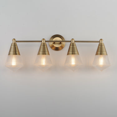 Maxim Lighting Hargreaves 4-Light Bath Vanity Natural Aged Brass
