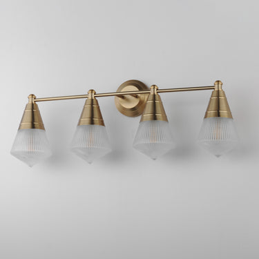 Maxim Lighting Hargreaves 4-Light Bath Vanity Natural Aged Brass