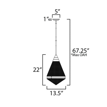 Maxim Lighting Hargreaves Pendant Natural Aged Brass