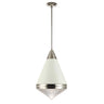 Maxim Lighting Hargreaves Pendant White/Polished Nickel