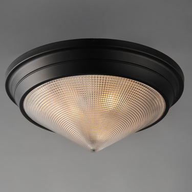 Maxim Lighting Hargreaves 3-Light Flush Mount Black