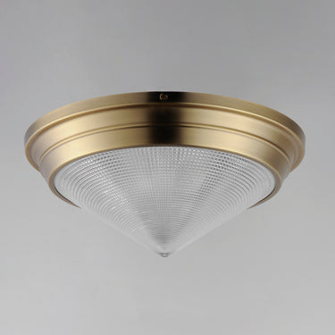 Maxim Lighting Hargreaves 3-Light Flush Mount Natural Aged Brass