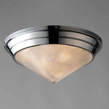 Maxim Lighting Hargreaves 3-Light Flush Mount Polished Nickel