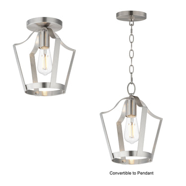 Maxim Lighting Arden Pendant/Semi Flush Satin Nickel