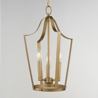 Maxim Lighting Arden 3-Light Pendant Natural Aged Brass
