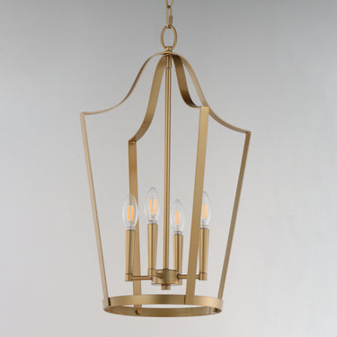 Maxim Lighting Arden 4-Light Pendant Natural Aged Brass
