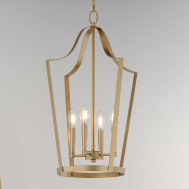 Maxim Lighting Arden 4-Light Pendant Natural Aged Brass