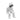 Finesse Decor Cool Dude with Hoodie Sculpture - White & Chrome 