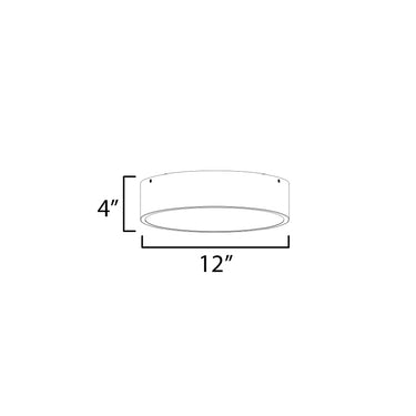 Maxim Lighting Tommy 12" 2-Light Surface Mount Satin Nickel