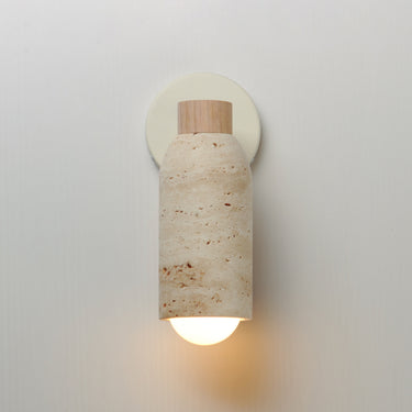 Maxim Lighting Pompeii Wall Sconce Travertine/Oyster