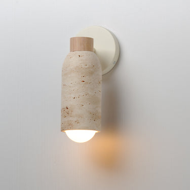 Maxim Lighting Pompeii Wall Sconce Travertine/Oyster