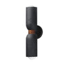 Maxim Lighting Pompeii 2-Light Wall Sconce Lava/Black