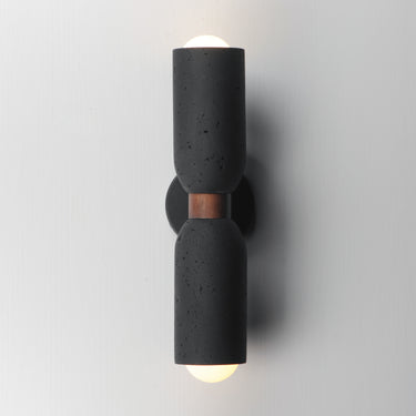 Maxim Lighting Pompeii 2-Light Wall Sconce Lava/Black