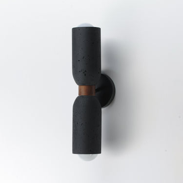 Maxim Lighting Pompeii 2-Light Wall Sconce Lava/Black