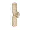 Maxim Lighting Pompeii 2-Light Wall Sconce Travertine/Oyster
