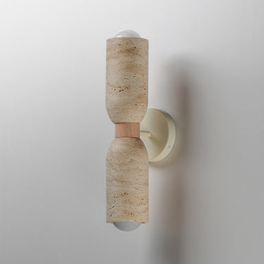 Maxim Lighting Pompeii 2-Light Wall Sconce Travertine/Oyster