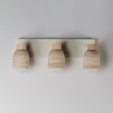 Maxim Lighting Pompeii 3-Light Bath Vanity Travertine/Oyster