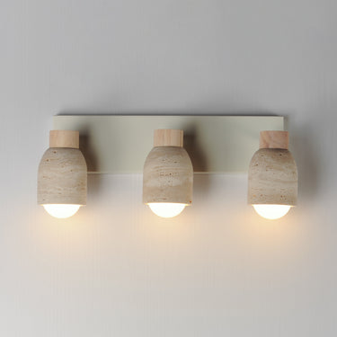 Maxim Lighting Pompeii 3-Light Bath Vanity Travertine/Oyster